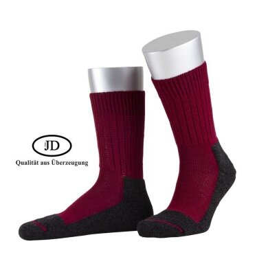 JD Outdoor Sock Wool Strong (Merino Wool) Burgundy - 1 Pair