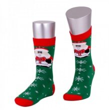 JD Daily Sock Crew Santa Claus green/red - 1 Pair