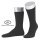 JD Daily Sock Crew Basic Line dark grey - 1 pair