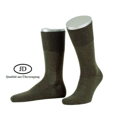 JD Daily Socks Crew Fine Hunting Sock Olive Green - 1 Pair