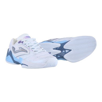 Joma Tennis Shoes Set Lady 2402 Clay/Sand Court White/Blue Ladies