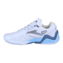 Joma Tennis Shoes Set Lady 2402 Clay/Sand Court White/Blue Ladies