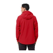 Jack Wolfskin All-Season Jacket Evandale (Hardshell, Hood, Rain- Weather Protection) Adrenaline Red Men