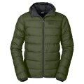 Jack Wolfskin Winter Down Jacket Helium (very warm, windproof, lightweight, PFC-free) greenwood green Men