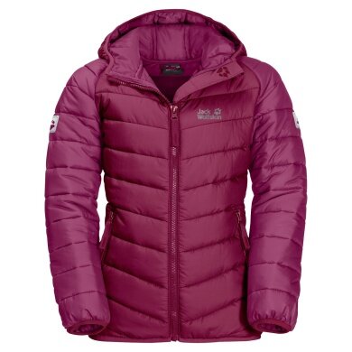 Jack Wolfskin Winter Jacket Zenon (windproof, water-repellent, PFC-free) ruby red Children/Youth (164-176)