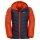 Jack Wolfskin Winter Jacket Zenon (windproof, water-repellent, PFC-free) orange-red/dark blue Kids