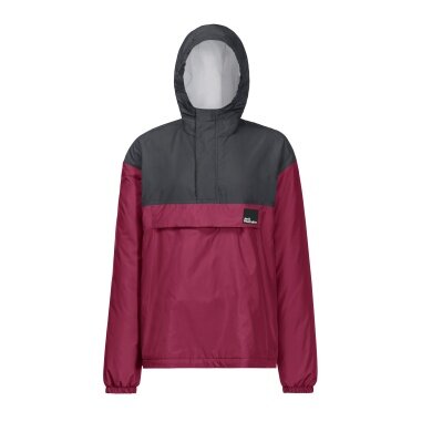 Jack Wolfskin Winter Jacket Windbreaker Spirit Ins Smock (windproof, water-repellent, lined) ruby red Kids