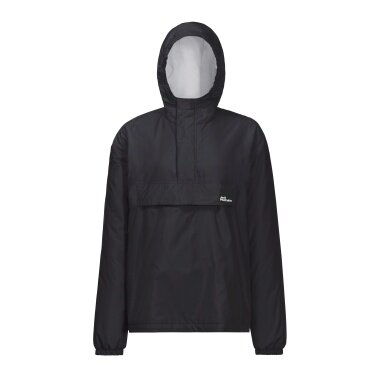 Jack Wolfskin Winter Jacket Windbreaker Spirit Ins Smock (windproof, water-repellent, lined) black Kids