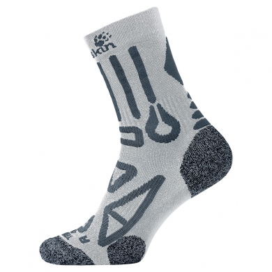 Jack Wolfskin Trekking Socks Crew Pro Classic Cut (good cushioning + padding) light grey - 1 pair