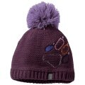 Jack Wolfskin Beanie (Pom Pom) Paw Knit Purple Kids