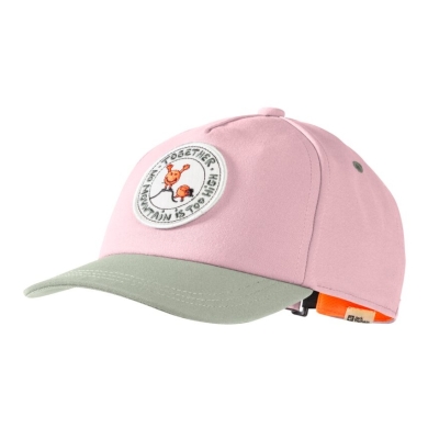 Jack Wolfskin Basecap SmileyWorld Badge Cap pink/grey Kids