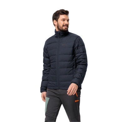 Jack Wolfskin Winter Down Jacket Ather Down (windproof, water-repellent, breathable) navy blue Men