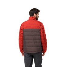 Jack Wolfskin Winter Down Jacket Ather Down (windproof, water-repellent, breathable) red/wine red Men