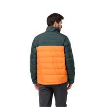 Jack Wolfskin Winter Down Jacket Ather Down (windproof, water-repellent, breathable) orange/dark green Men