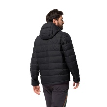 Jack Wolfskin Winter Down Jacket Ather Down Hoody (Hood, windproof, water-repellent) phantom grey Men