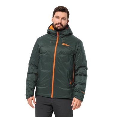 Jack Wolfskin Winter Down Jacket Cyrox 2-Layer Down (windproof, water-repellent) olive green Men