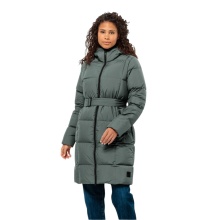 Jack Wolfskin Winter Down Coat Frozen Lake Coat 2024 (windproof, water-repellent, breathable) dark green Ladies