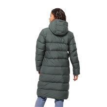 Jack Wolfskin Winter Down Coat Frozen Palace Coat 2023 (windproof, water-repellent) green-grey Women