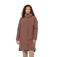 Jack Wolfskin Winter Down Coat Luisenplatz Coat (waterproof, windproof) reddish-brown Women