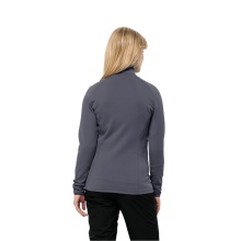 Jack Wolfskin Fleece Jacket Baiselberg (elastic, quick-drying, breathable) dark grey Women