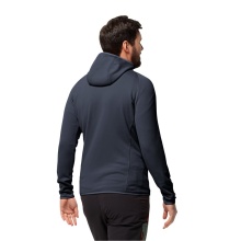 Jack Wolfskin Fleece Jacket Baiselberg Hooded Full Zip (Hood, Elastic, Quick-drying) Navy Men