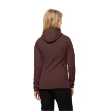 Jack Wolfskin Fleece Jacket Baiselberg Hooded Full Zip (Hood, elastic, quick-drying) burgundy Women