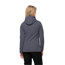 Jack Wolfskin Fleece Jacket Baiselberg Hooded Full Zip (Hood, elastic, quick-drying) grey Women