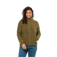 Jack Wolfskin Fleece Jacket High Curl (Sherpa Fleece, warm, breathable) olive green Women