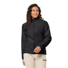 Jack Wolfskin Fleece Jacket High Curl (Sherpa Fleece, warm, breathable) black Women