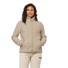 Jack Wolfskin High Curl Fleece Jacket (Sherpa Fleece, warm, breathable) light brown Ladies