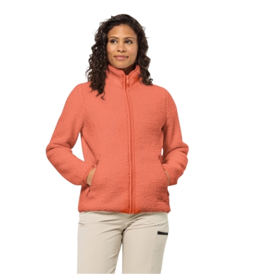 Jack Wolfskin Fleece Jacket High Curl (Sherpa Fleece, warm, breathable) amber brown Ladies