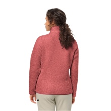 Jack Wolfskin Fleece Jacket High Curl (Sherpa Fleece, warm, breathable) coral red Ladies