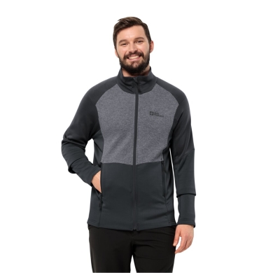 Jack Wolfskin Fleece Jacket Marienberg Full Zip (stretchy, moisture-regulating) phantom grey Men