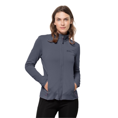 Jack Wolfskin Fleece Jacket Peak Grid Fleece (with stand-up collar, warm, elastic) grey Women