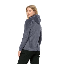 Jack Wolfskin Fleece Jacket Rotwand Hooded (warm, soft, breathable) dark grey Women