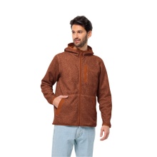 Jack Wolfskin Fleece Jacket Tannenspur Hooded (Hood, quick-drying, breathable) brown Men