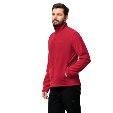 Jack Wolfskin Fleece Jacket Taunus (quick-drying, breathable) red Men's