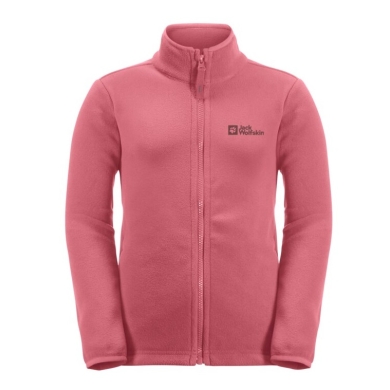 Jack Wolfskin Fleece Jacket Taunus (quick-drying, breathable) pink Kids