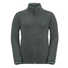 Jack Wolfskin Fleece Jacket Taunus (quick-drying, breathable) dark green Kids