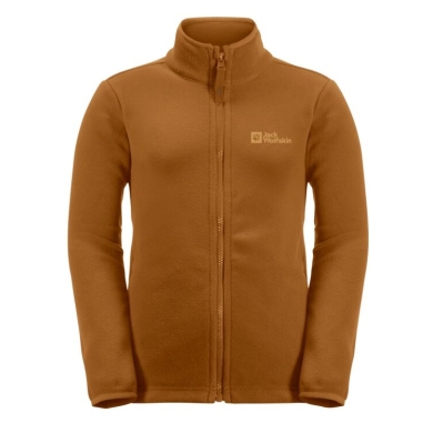 Jack Wolfskin Fleece Jacket Taunus (quick-drying, breathable) light brown Kids