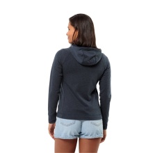 Jack Wolfskin Fleece Jacket Waldsee Hooded Full Zip (Hood, Warm) Midnight Blue Ladies