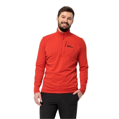 Jack Wolfskin Fleece Pullover Kolbenberg Half-Zip (highly elastic) red Men