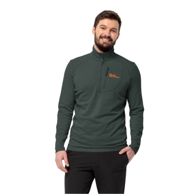 Jack Wolfskin Fleece Pullover Kolbenberg Half-Zip (highly elastic) dark olive green Men