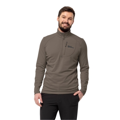 Jack Wolfskin Fleece Pullover Kolbenberg Half-Zip (highly elastic) brown Men