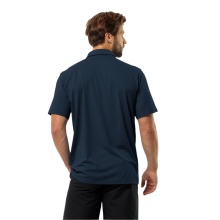 Jack Wolfskin Leisure Polo Delgami (odour-resistant, breathable) midnight blue men's