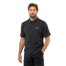 Jack Wolfskin Leisure Polo Delgami (odour-resistant, breathable) black men's