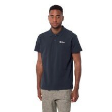 Jack Wolfskin Essential Leisure Polo (Organic Cotton) Night Blue Men's