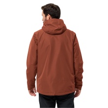 Jack Wolfskin All-Season Jacket Luntal 3in1 (waterproof, windproof, with fleece inner jacket) brown Men