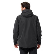 Jack Wolfskin All-Season Jacket Luntal 3in1 (waterproof, windproof, with fleece inner jacket) black Men