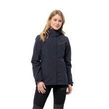 Jack Wolfskin All-Season Jacket Luntal 3in1 (waterproof, windproof, with fleece inner jacket) navy blue Women